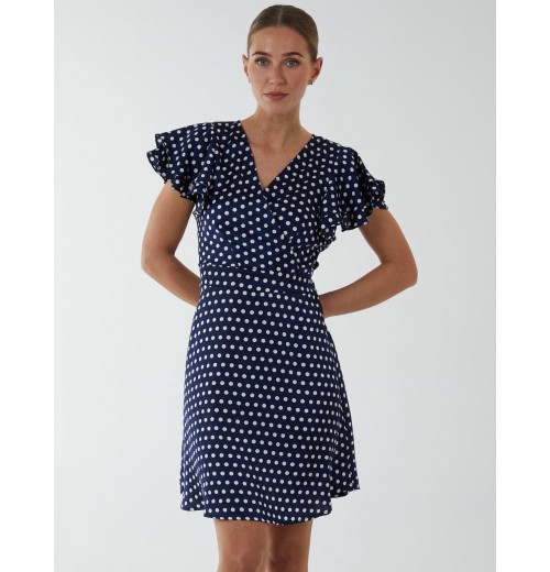 Wrap Ruffle Mini Dress Wrap Ruffle Mini Dress