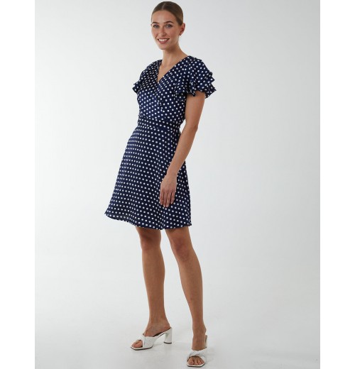 Wrap Ruffle Mini Dress Wrap Ruffle Mini Dress