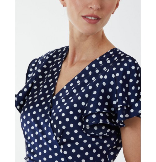 Wrap Ruffle Mini Dress Wrap Ruffle Mini Dress