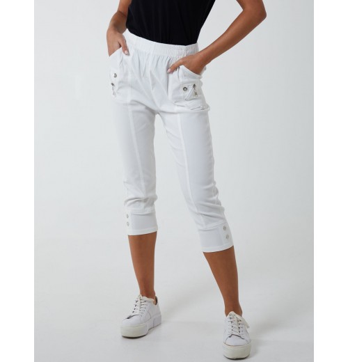 Zip Detail Crop Trouser Zip Detail Crop Trouser