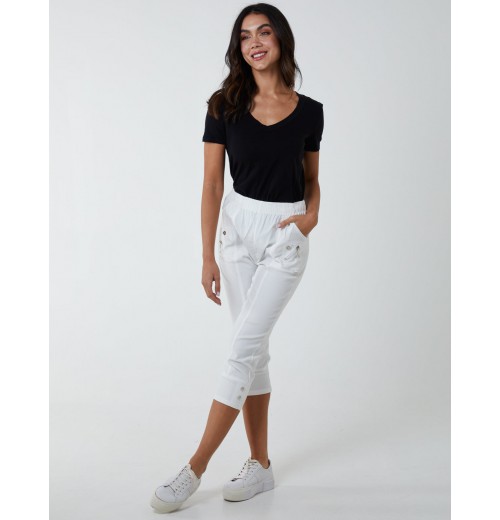 Zip Detail Crop Trouser Zip Detail Crop Trouser