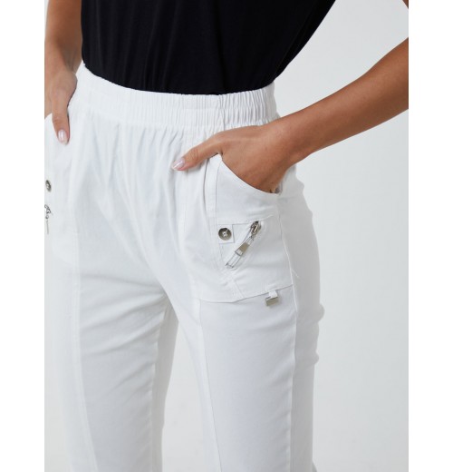 Zip Detail Crop Trouser Zip Detail Crop Trouser